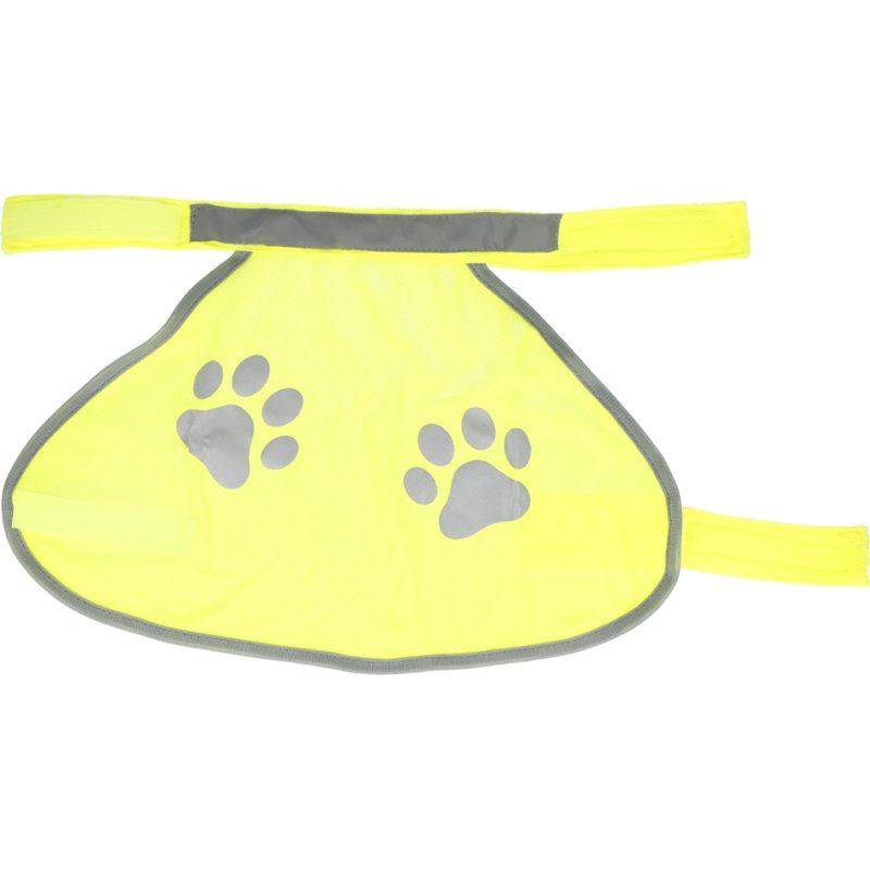 FIRST AID ONLY Veiligheidsvest voor honden met pootafdruk, geel, maat L